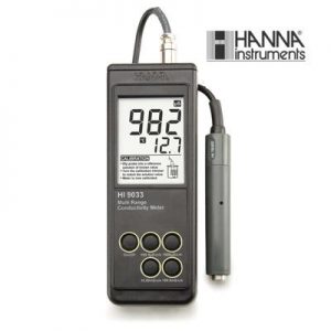 哈纳HANNA HI9033微电脑温度补偿功能电导率EC测定仪
