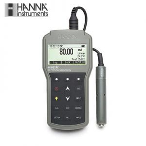哈纳HANNA HI98192专业级微电脑EC-TDS-电阻率-NaCI-°C测定仪